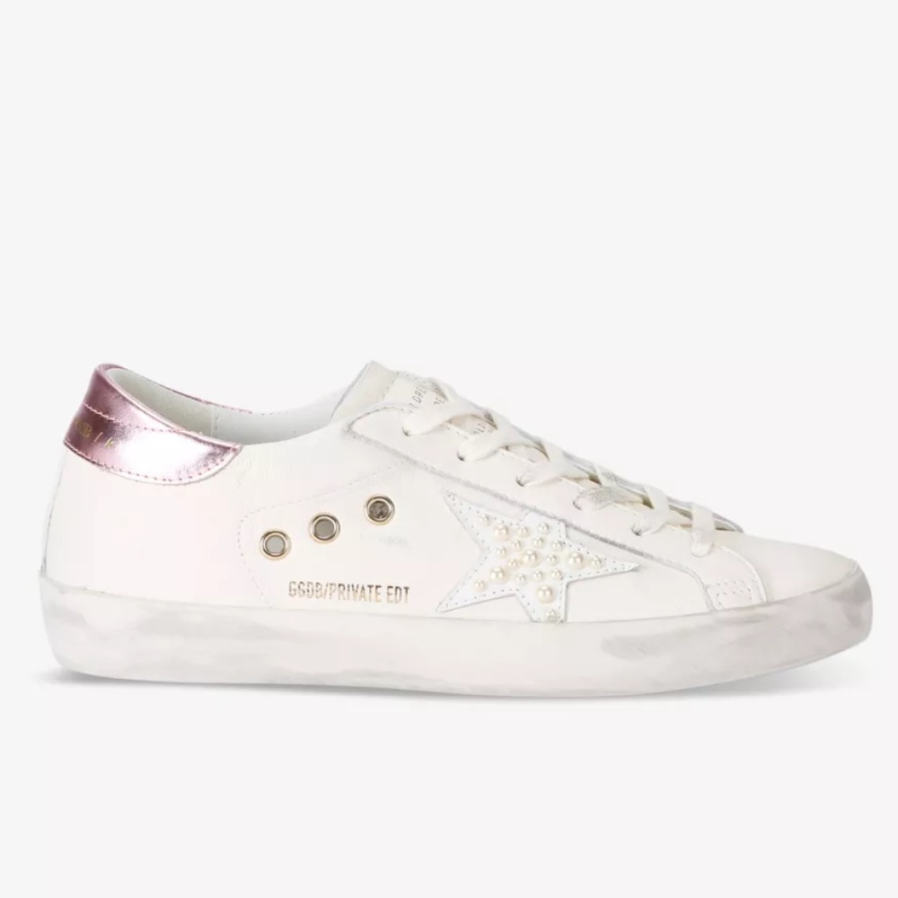 GOLDEN GOOSE - Super Star Classic White/Pink Limited Edition MSRP $645.00 - BNIB